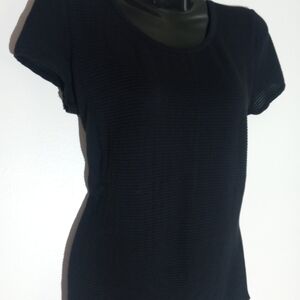 Armani Black Short-Sleeve Women's Top